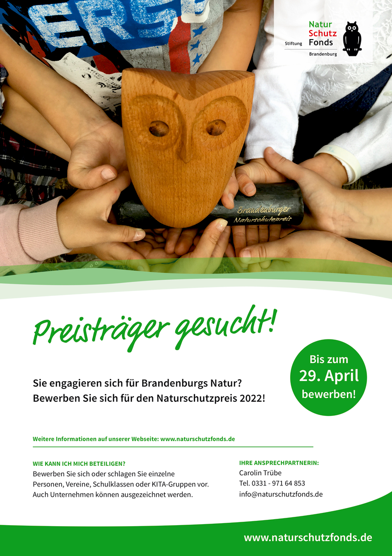 Brandenburger Naturschutzpreis 2022, Wildau Brandenburger Naturschutzpreis 2022, Wildau