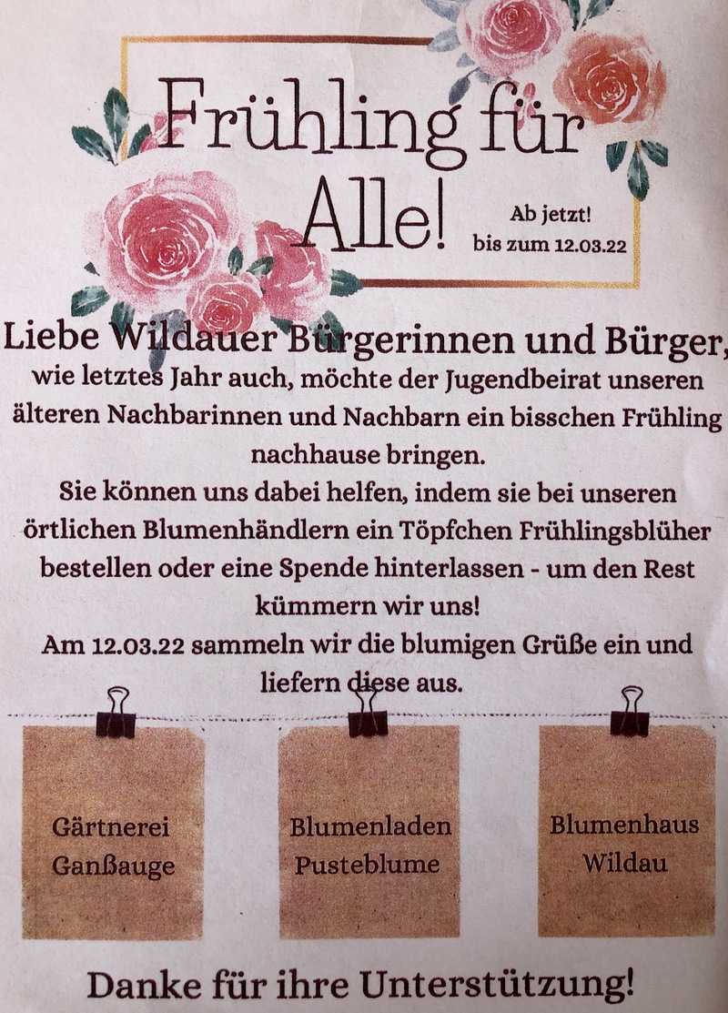 Frühling für alle, Wildau Frühling für alle, Wildau